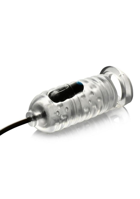 Lovebotz Milker Tpe Masturbator with Ball Strap - Clear