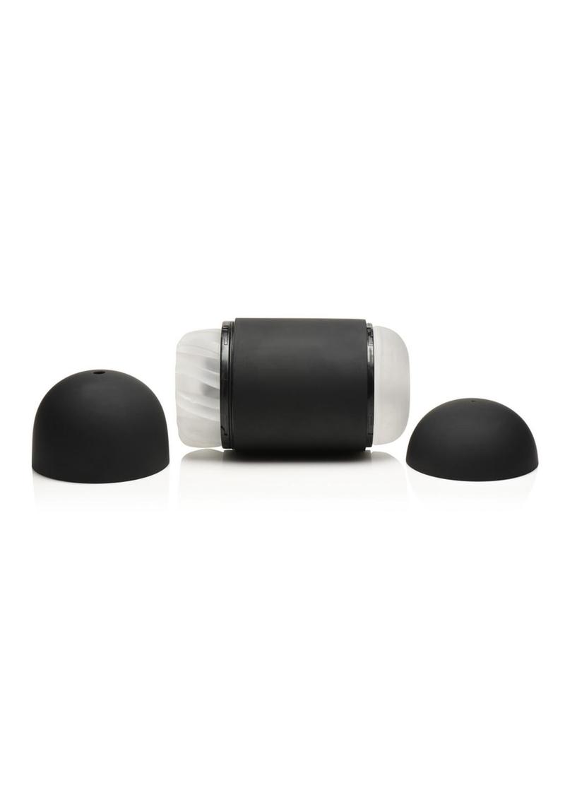 Lovebotz The Milker Mega-Pod Sucking Rechargeable Masturbator - Black/Clear