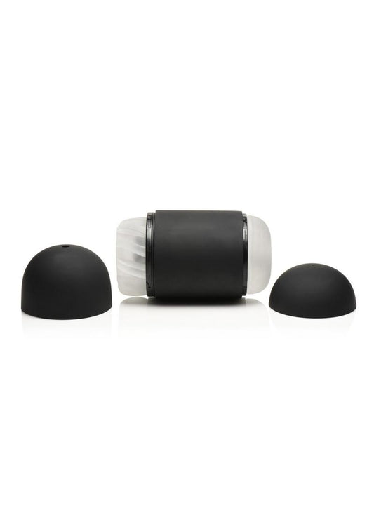Lovebotz The Milker Mega-Pod Sucking Rechargeable Masturbator - Black/Clear