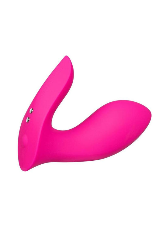 Lovense Flexer Rechargeable Silicone App-Controlled Panty Vibe - Pink