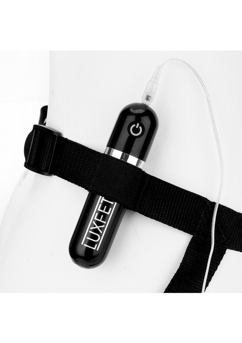 Lux Fetish Strap-On Pegging Set with Remote Control - Vanilla - 3 Piece Set