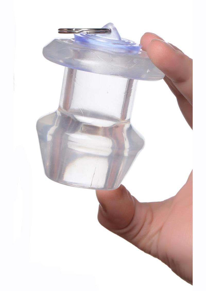 Master Series Ass Bung Clear Hollow Anal Dilator - Clear - Medium - 3in