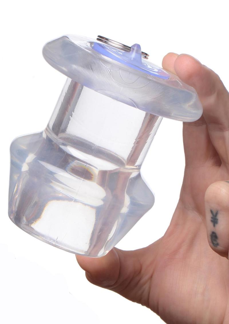 Master Series Ass Bung Clear Hollow Anal Dilator - Clear - XLarge - 4.1in
