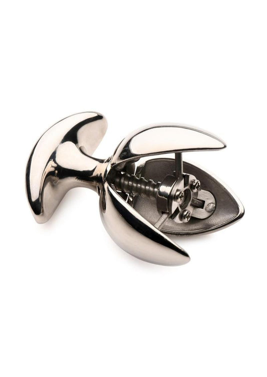 Master Series Ass Vault Locking Ass Expander - Stainless - Metal/Steel