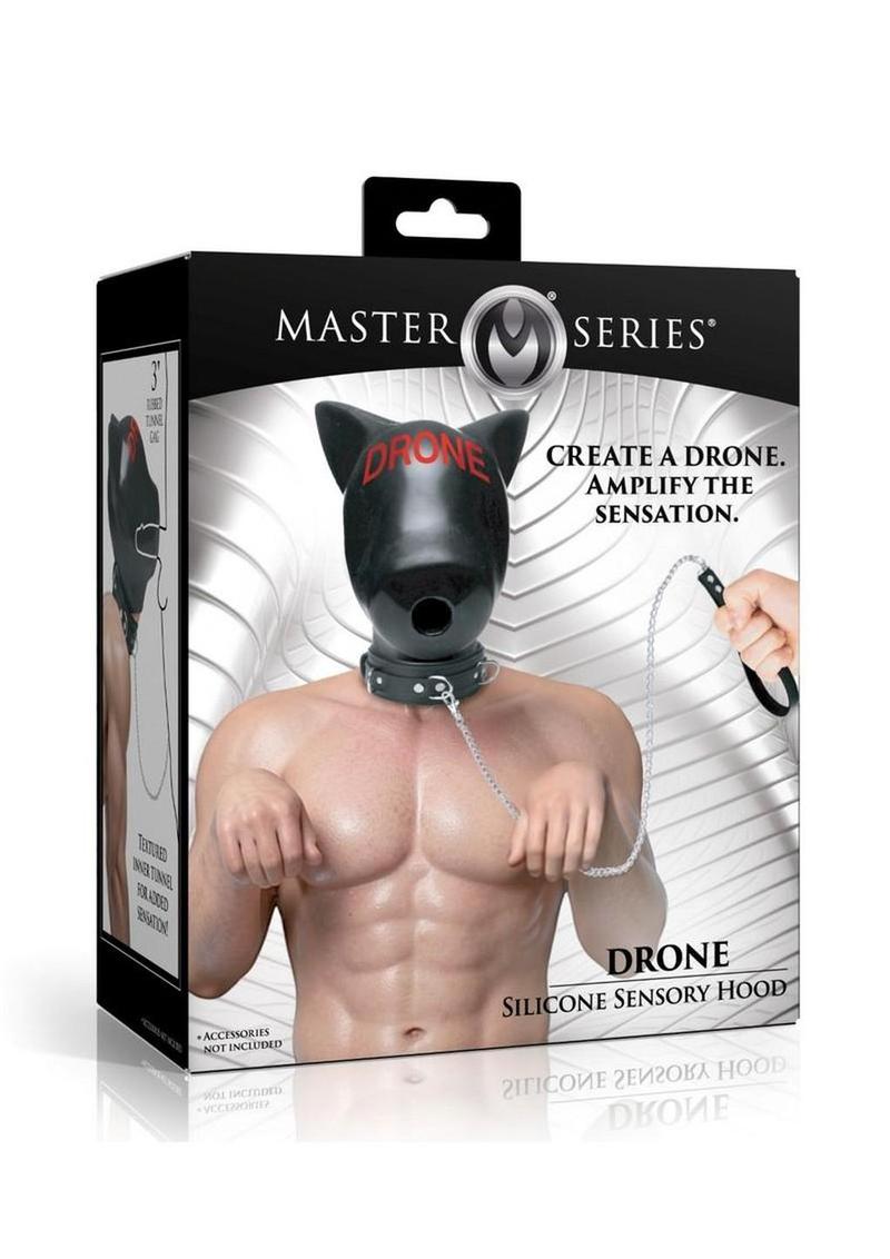 Master Series Drone Silicone Sensory Hood - Black/Red
