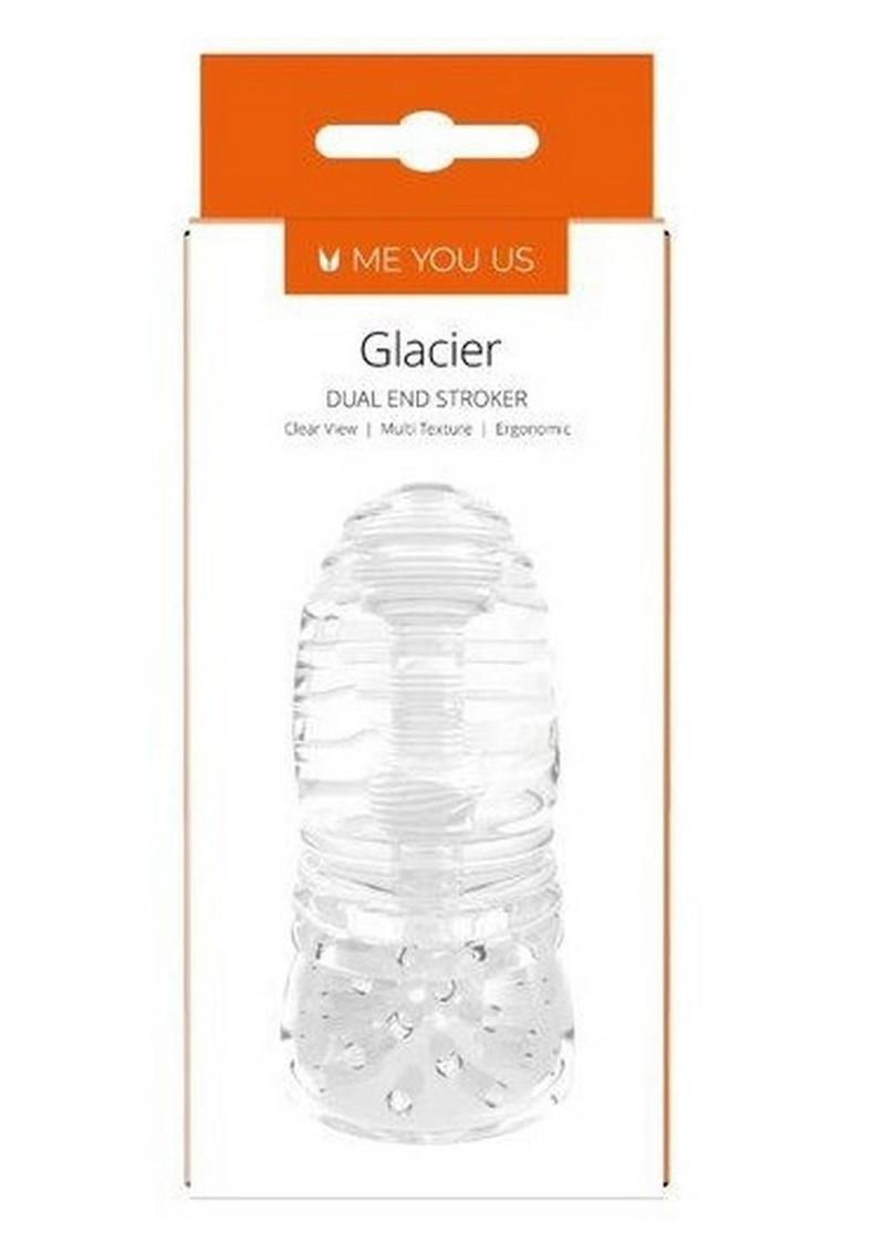 ME YOU US Glacier Dual End Stroker Masturbator - Clear