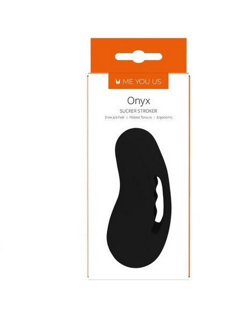 ME YOU US Onyx Sucker Stroker Male Masturbator - Black
