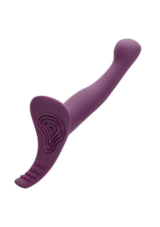 Me2 Vibrating Silicone Strap-On Probe - Purple