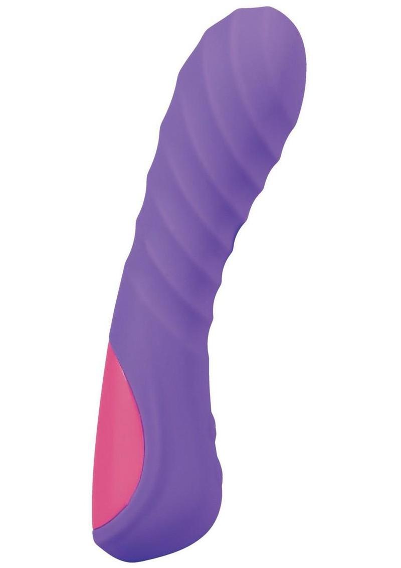 Mood Play Rechargeable Silicone Mini Power Vibrator - Purple