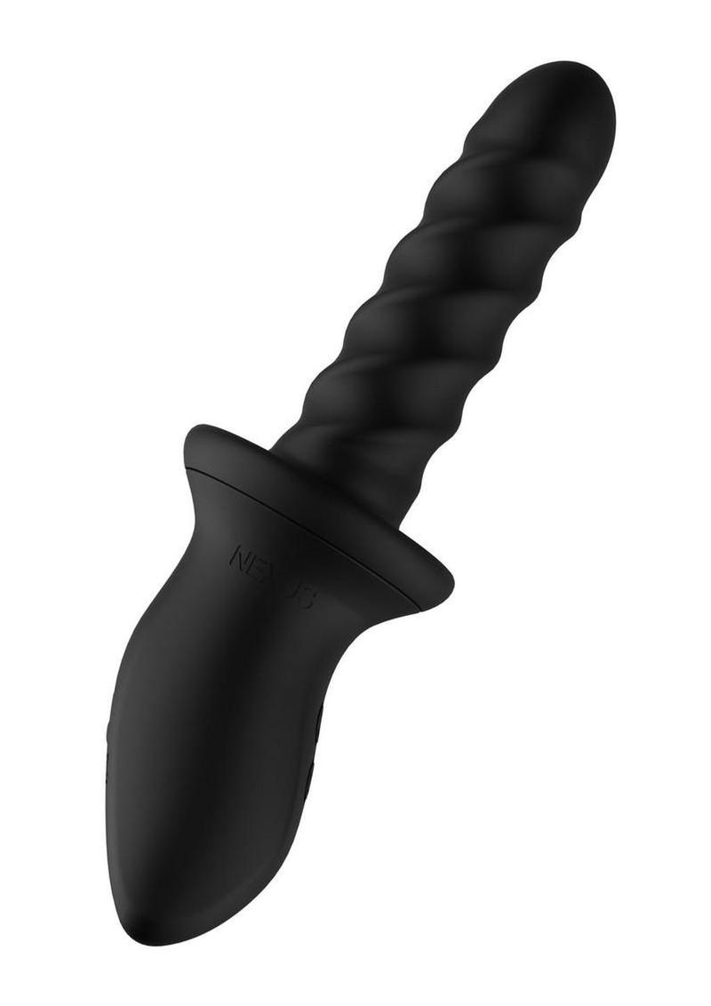 Nexus Ascend Rechargeable Silicone Thrusting Rotating Prostate Massager - Black