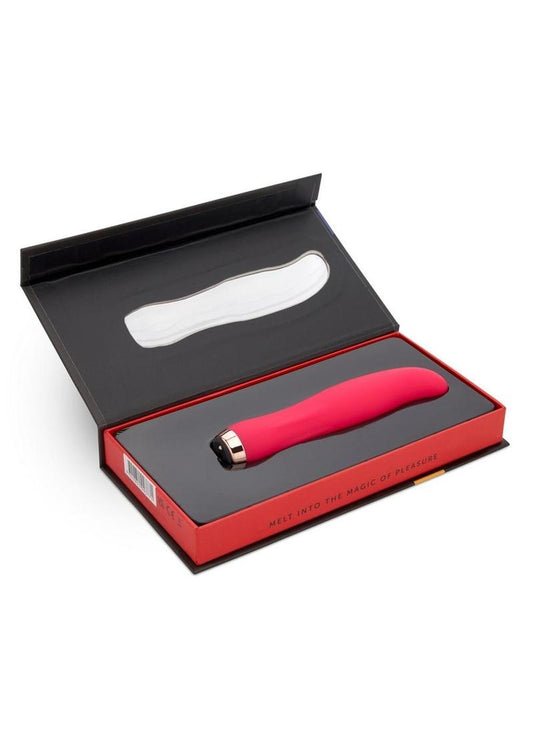 Nu Sensuelle Bella Velvet Touch with Turbo Rechargeable Silicone Vibrator - Hot Pink/Pink
