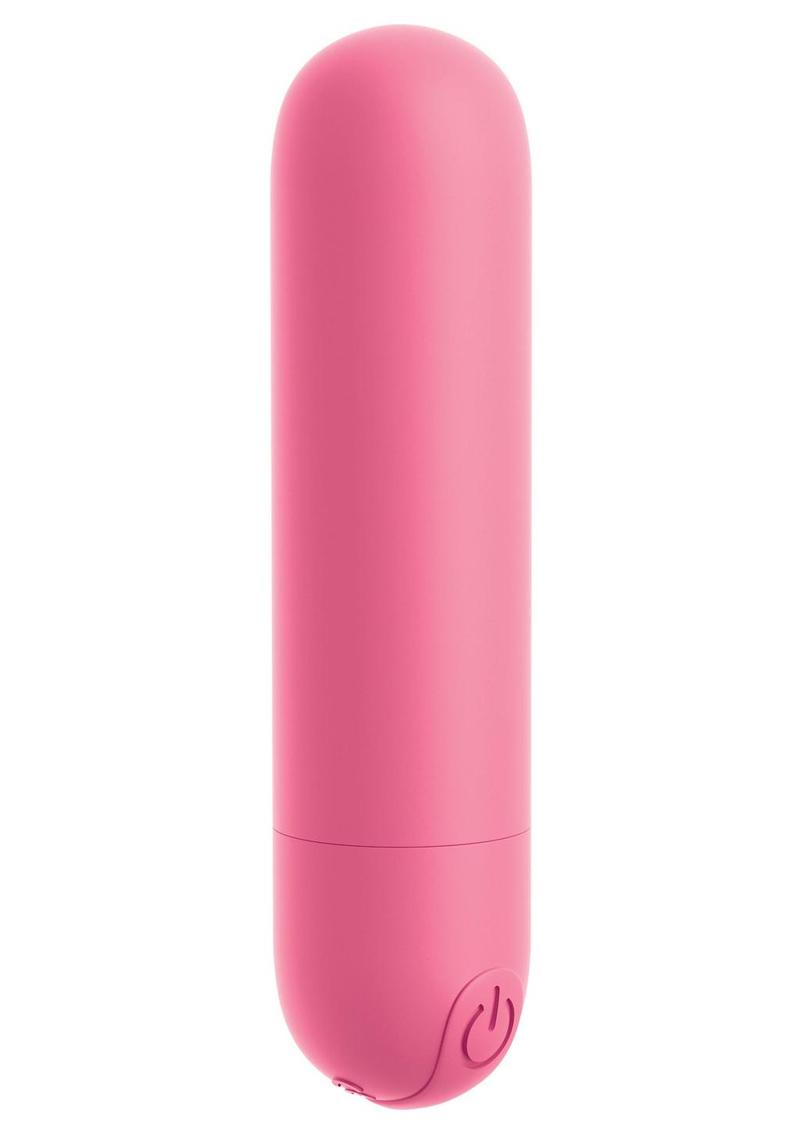 Omg! Bullets #Play Rechargeable Silicone Vibrating Bullet - Pink