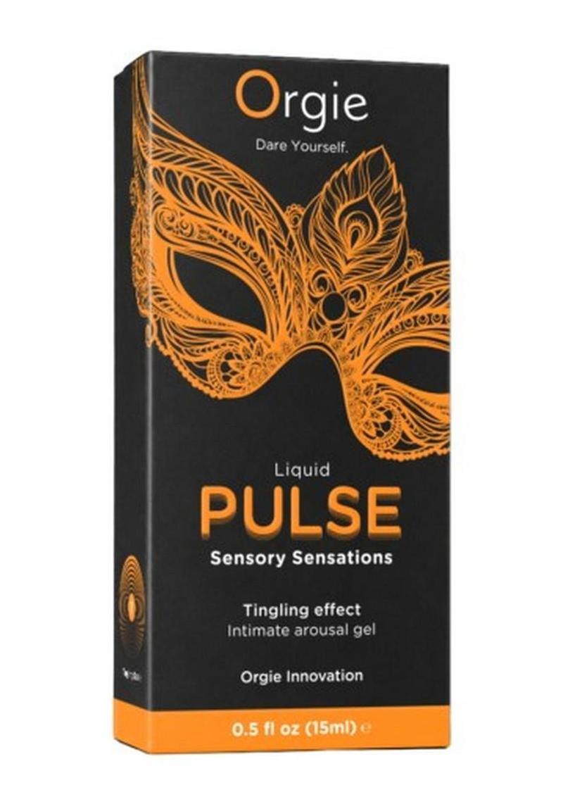 Orgie Liquid Pulse Sensory Sensations Arousal Intimate Gel .5oz - Ice - Caramel