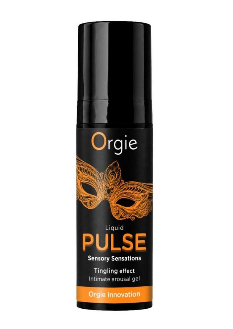 Orgie Liquid Pulse Sensory Sensations Arousal Intimate Gel .5oz - Ice - Caramel
