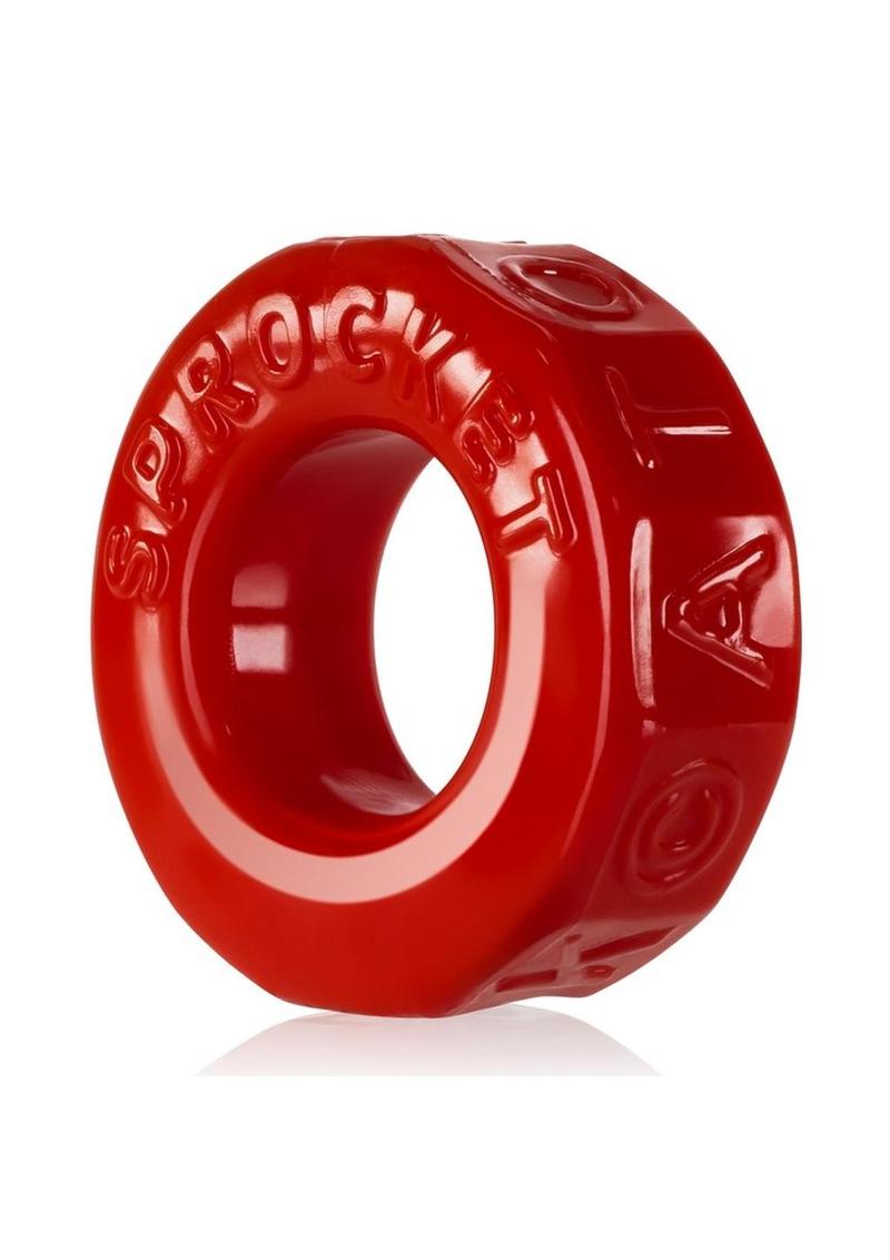 Oxballs Atomic Jock Sprocket Super Stretchy Cock Ring - Red - 2.8in