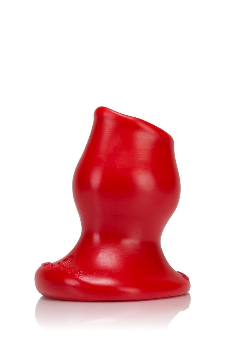 Oxballs Pig-Hole-1 Silicone Hollow Butt Plug - Red - Small