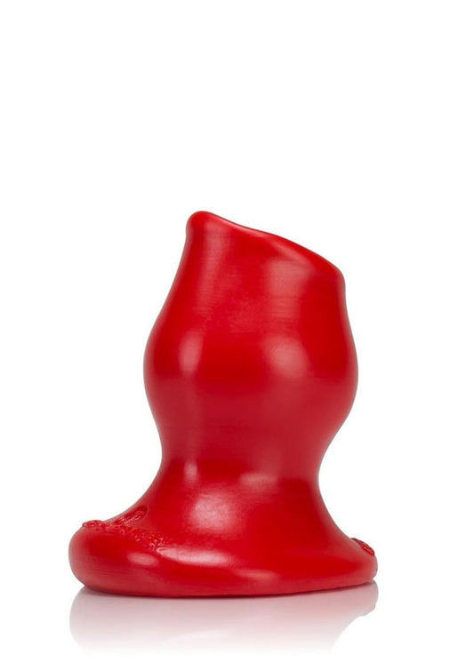 Oxballs Pig-Hole-1 Silicone Hollow Butt Plug - Red - Small