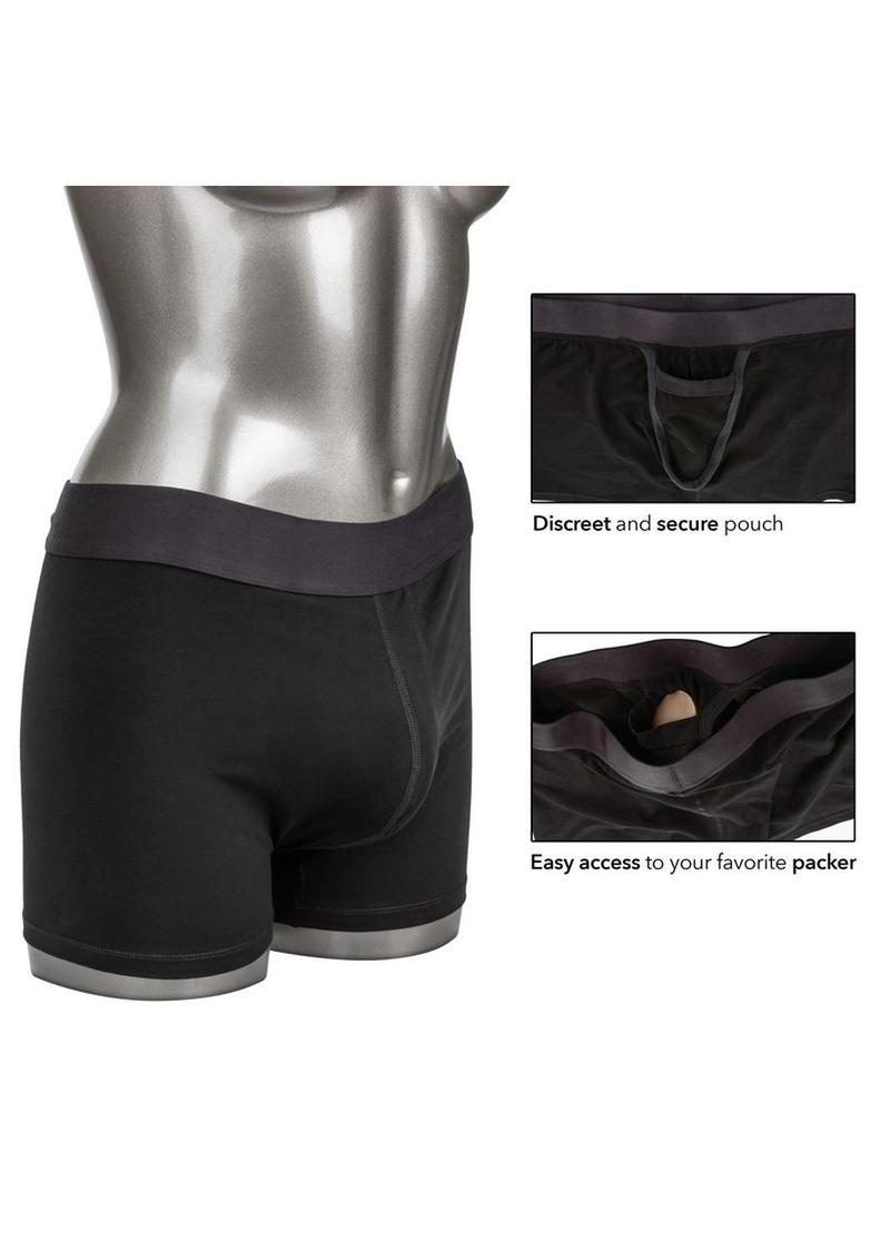 Packer Gear Boxer Brief with Packing Pouch - Black - XLarge/XXLarge