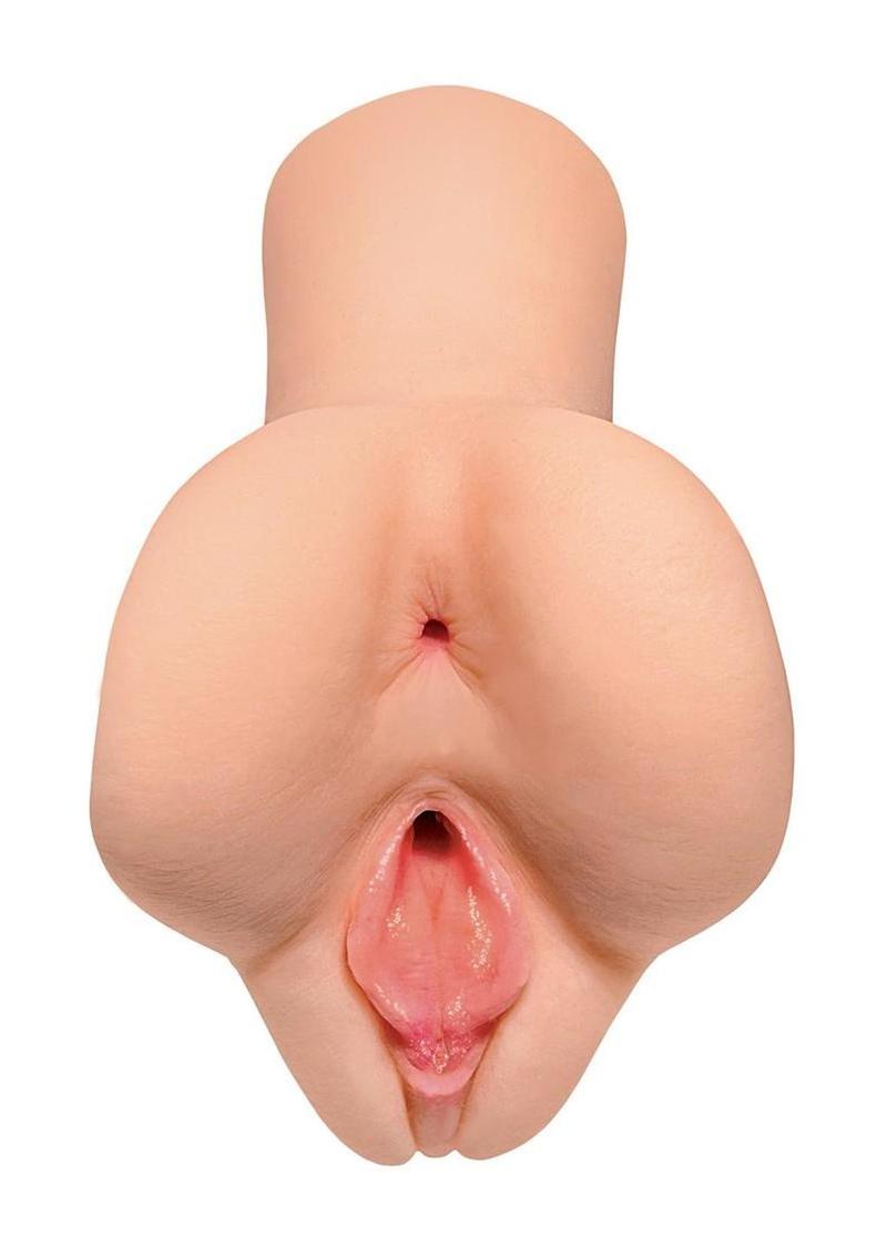 Pdx Extreme Wet Pussies Pick Your Pleasure Control Freak Self Lubricating Vibrating Stroker with Remote - Pussy/Ass - Vanilla