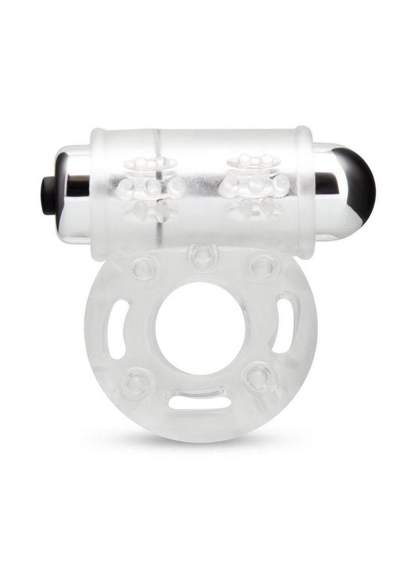 Performance C-Vibes Multi-Speed Vibrating Cock Ring - Clear/Silver