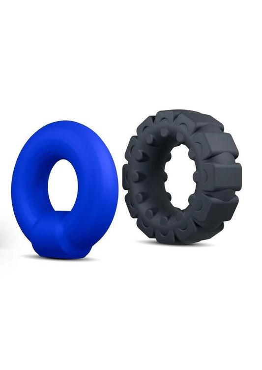 Performance Plus Engage Silicone Cock Ring - Assorted Colors - 2 Piece/Set