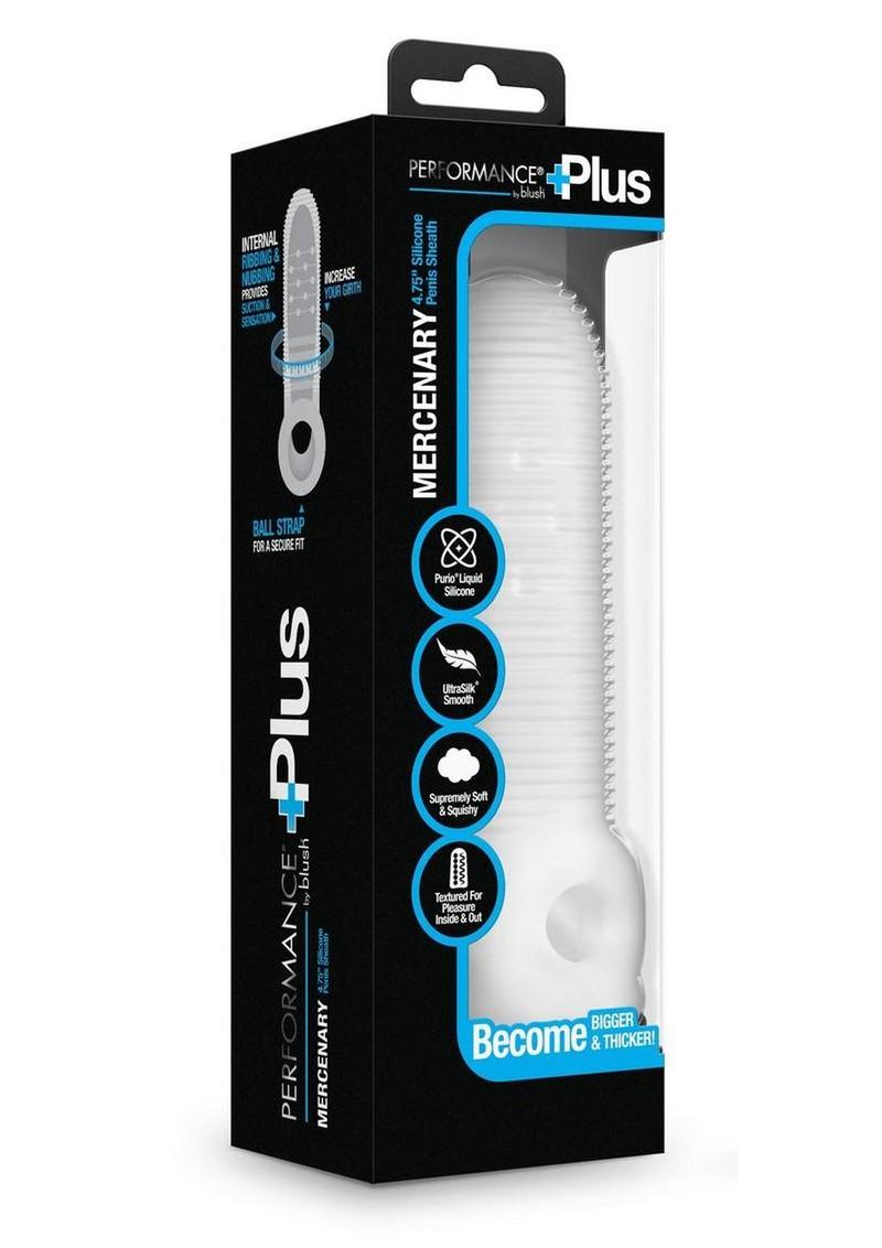 Performance Plus Mercenary Silicone Penis Sheath - Clear - Small