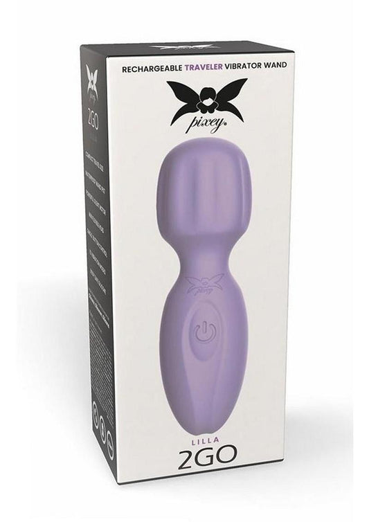 Pixey 2go Rechargeable Silicone Mini Wand - Lilla - Purple
