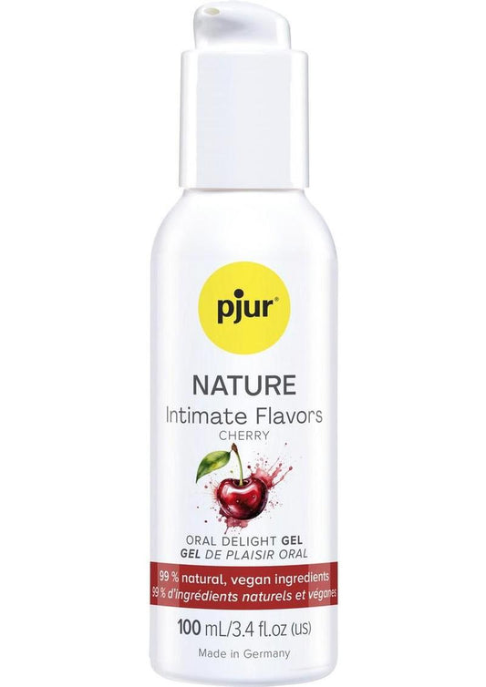 Pjur Nature Intimate Flavors Water Based Lubricant 3.4oz - Cherry
