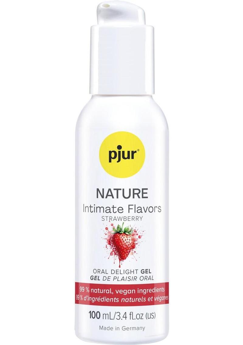 Pjur Nature Intimate Flavors Water Based Lubricant 3.4oz - Strawberry