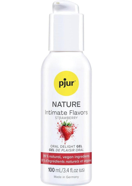 Pjur Nature Intimate Flavors Water Based Lubricant 3.4oz - Strawberry