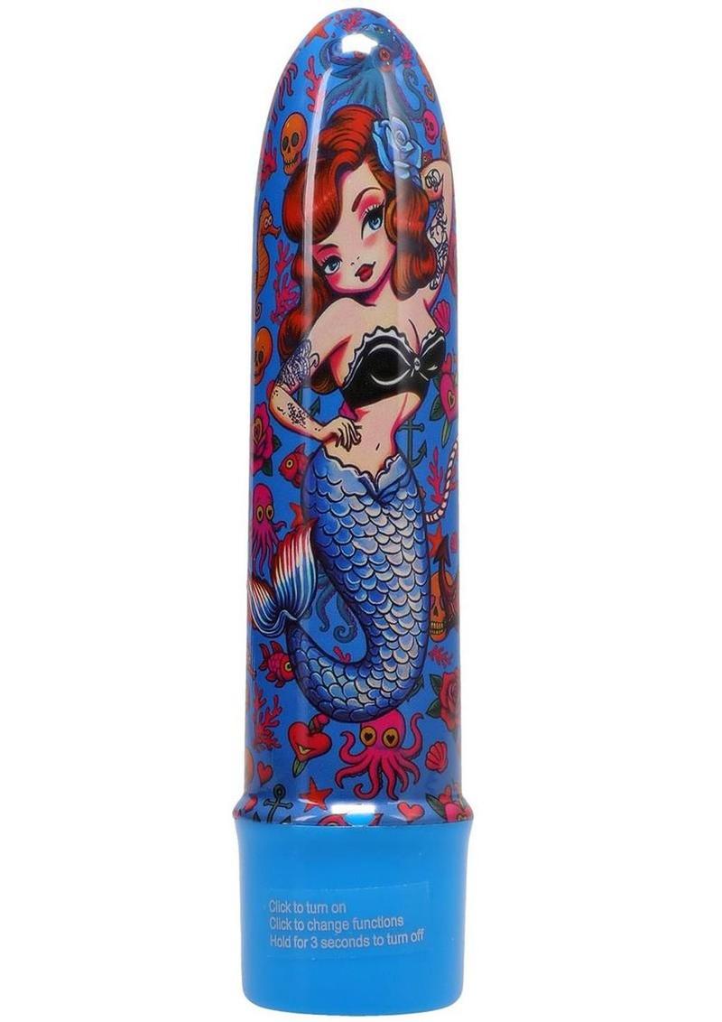 Polynesian Pleasures Mervibes Into The C Vibrator - Blue - 5in