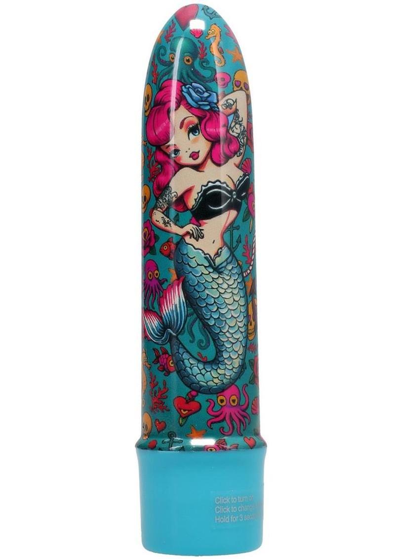 Polynesian Pleasures Mervibes Into The C Vibrator - Teal - 5in