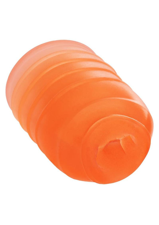 Pop Sock Ribbed Stroker - Orange