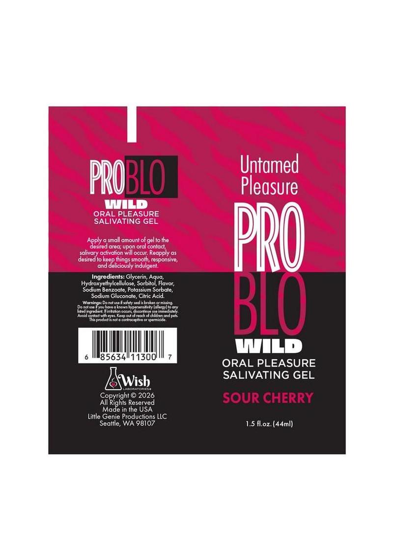 Problo Wild Oral Pleasure Salivating Gel 1.5oz - Sour - Cherry