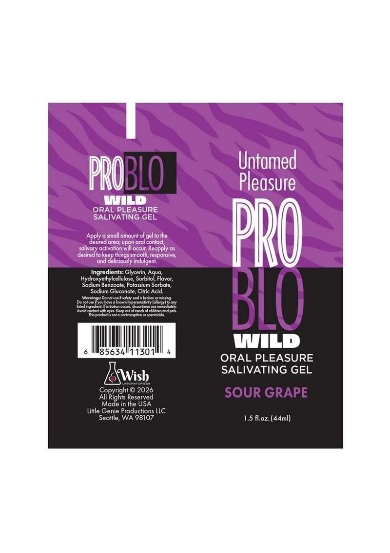 Problo Wild Oral Pleasure Salivating Gel 1.5oz - Sour - Grape