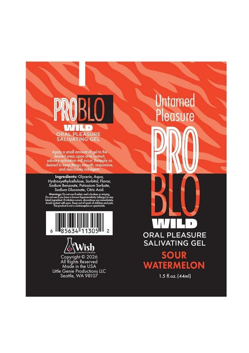 Problo Wild Oral Pleasure Salivating Gel 1.5oz - Sour Watermelon