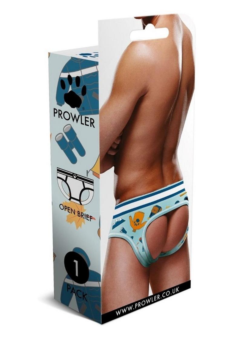 Prowler Autumn Scene Open Brief - Blue/Orange - Medium