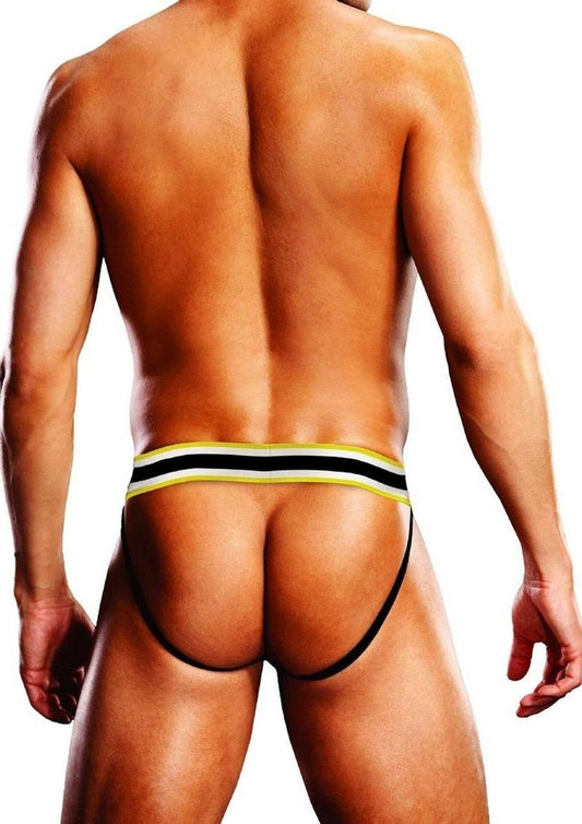 Prowler BDSM Rubber Ducks Jock - Black/Yellow - XSmall