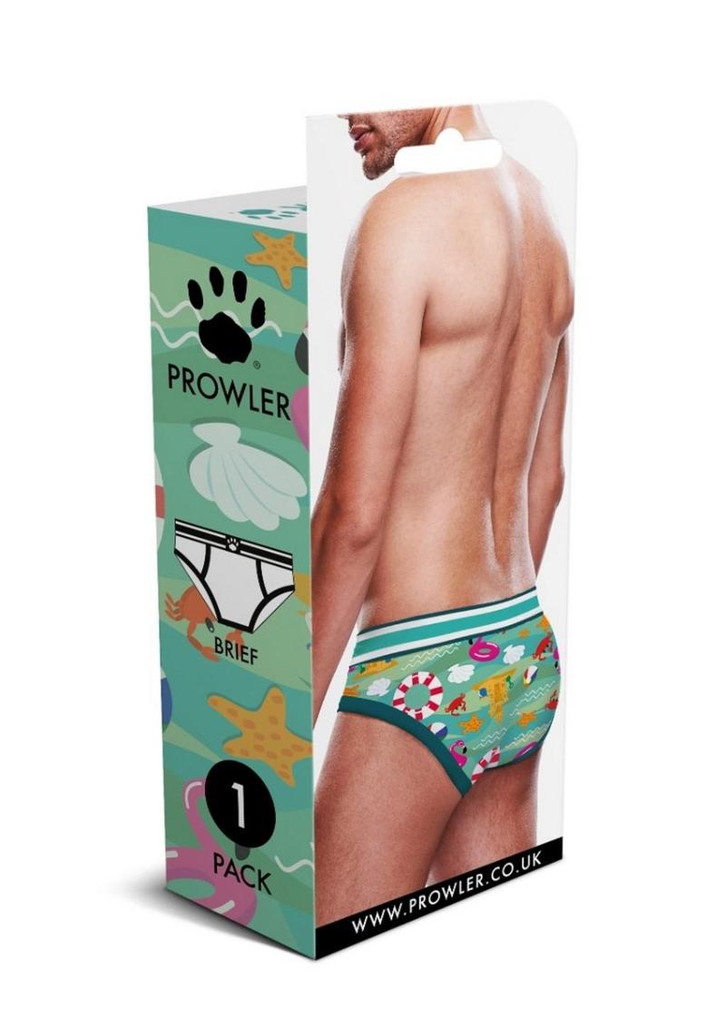 Prowler Beach Brief - Aqua/Green - Small