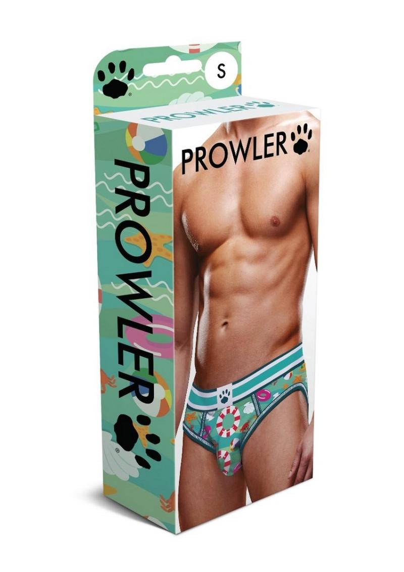Prowler Beach Brief - Aqua/Green - XLarge