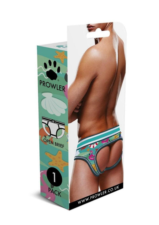 Prowler Beach Open Brief - Aqua/Green - Small