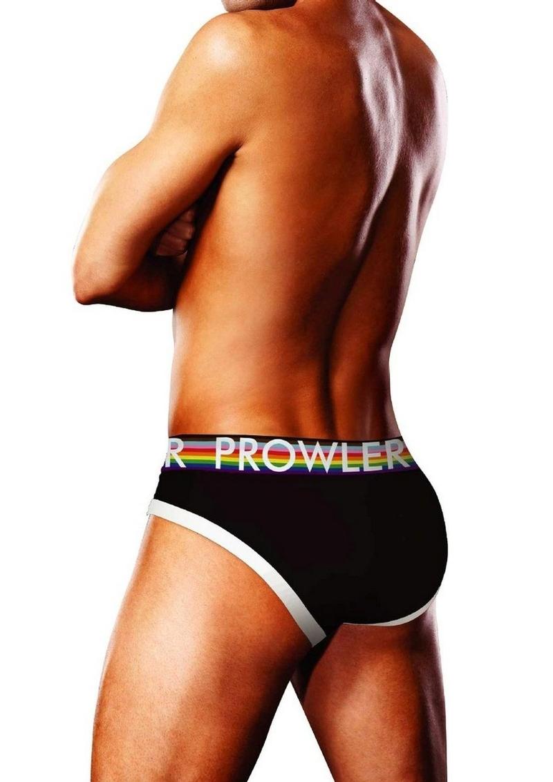 Prowler Black Oversized Paw Brief - Black/Multicolor/Rainbow - Large
