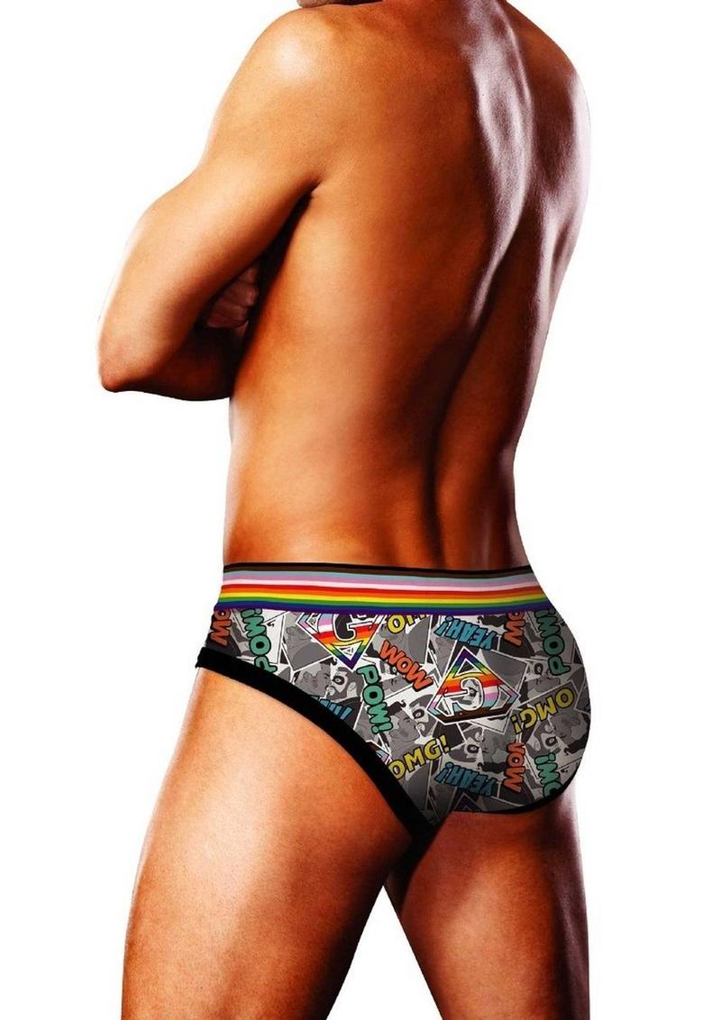 Prowler Comic Book Brief - Gray/Grey/Multicolor - XXLarge
