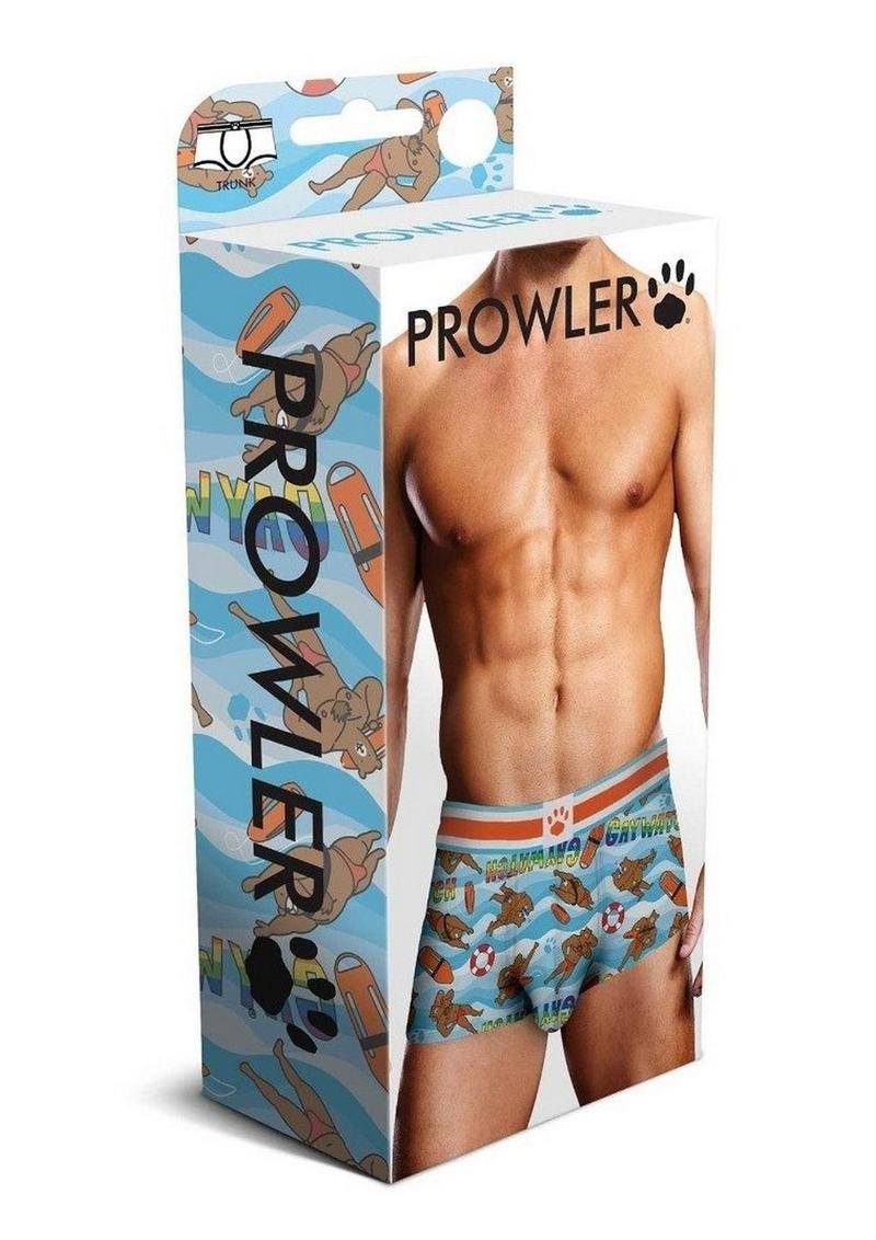 Prowler Gaywatch Bears Trunk - Blue/Orange - XXLarge