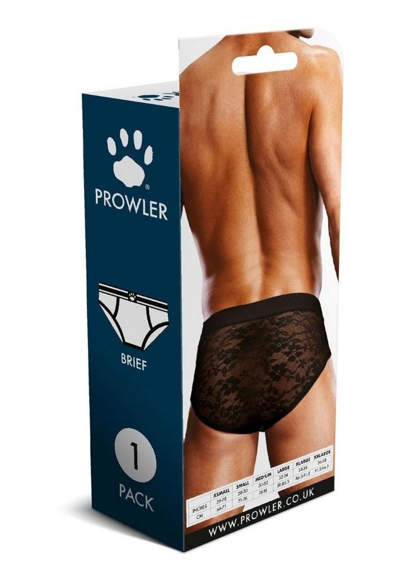 Prowler Lace Brief - Black - Medium