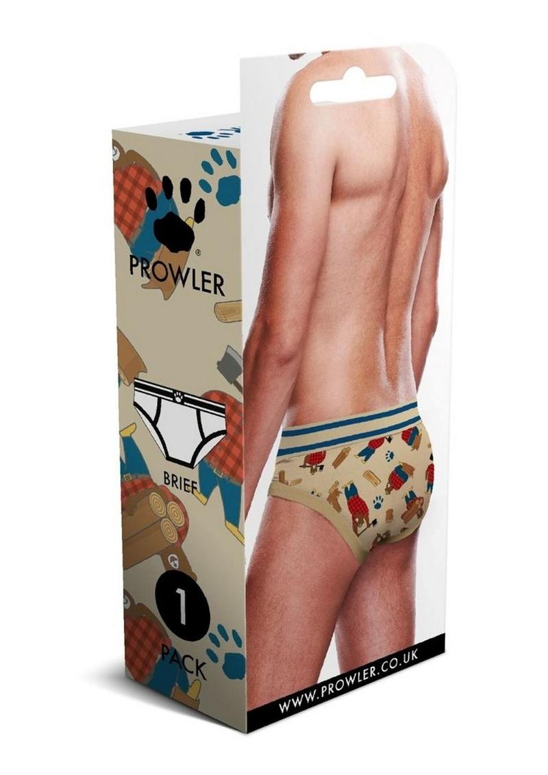 Prowler Lumberbear Brief - Blue/Brown - Large