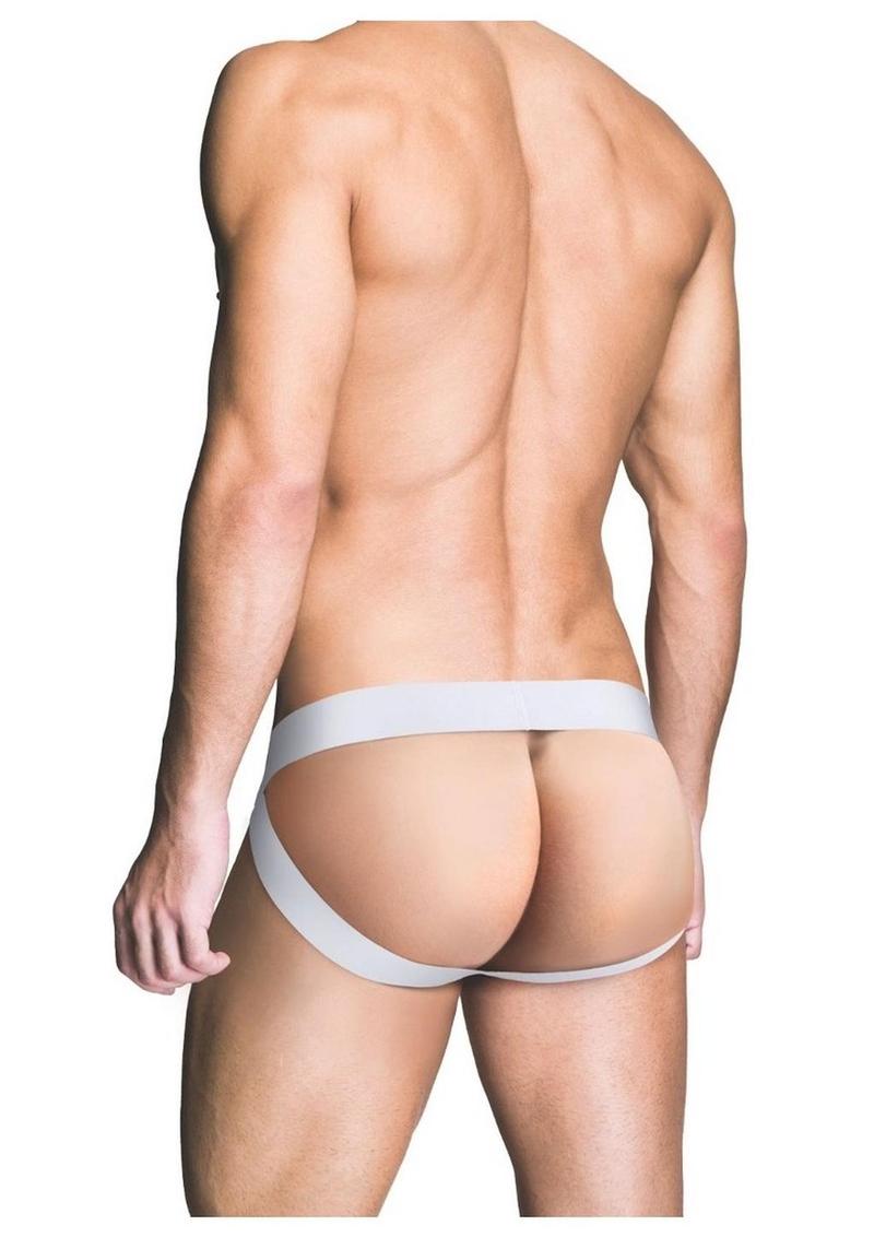 Prowler Red Ass-Less Jock - Black/White - XXLarge