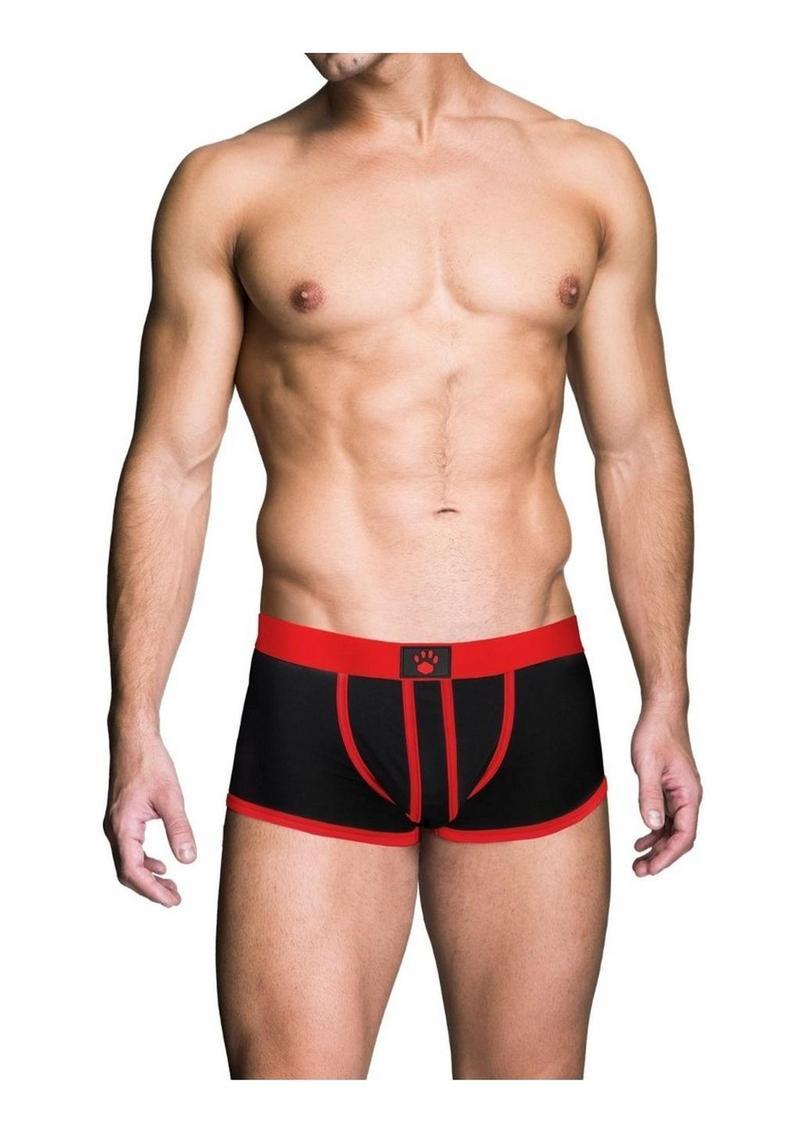 Prowler Red Ass-Less Trunk - Black/Red - Medium