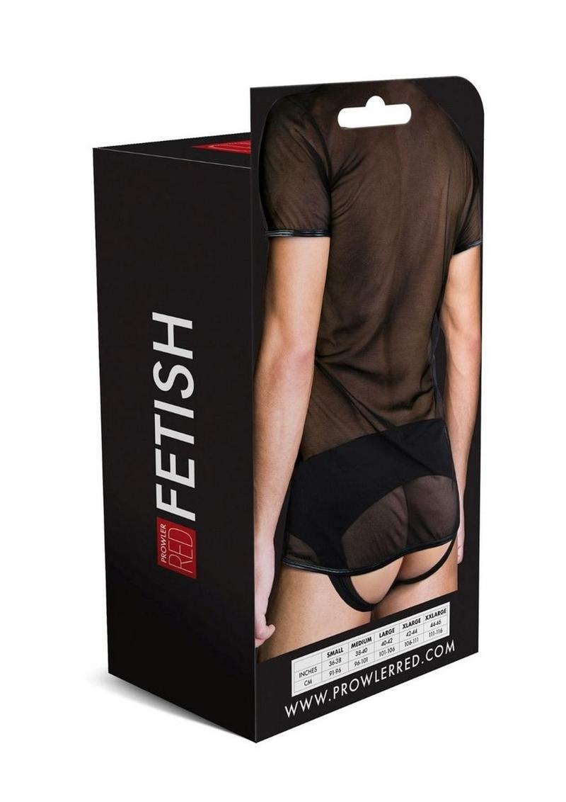 Prowler Red Mesh Tee Shirt - Black - XLarge