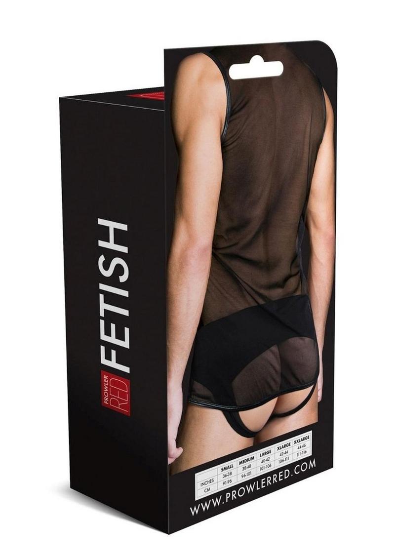 Prowler Red Mesh Vest - Black - XXLarge